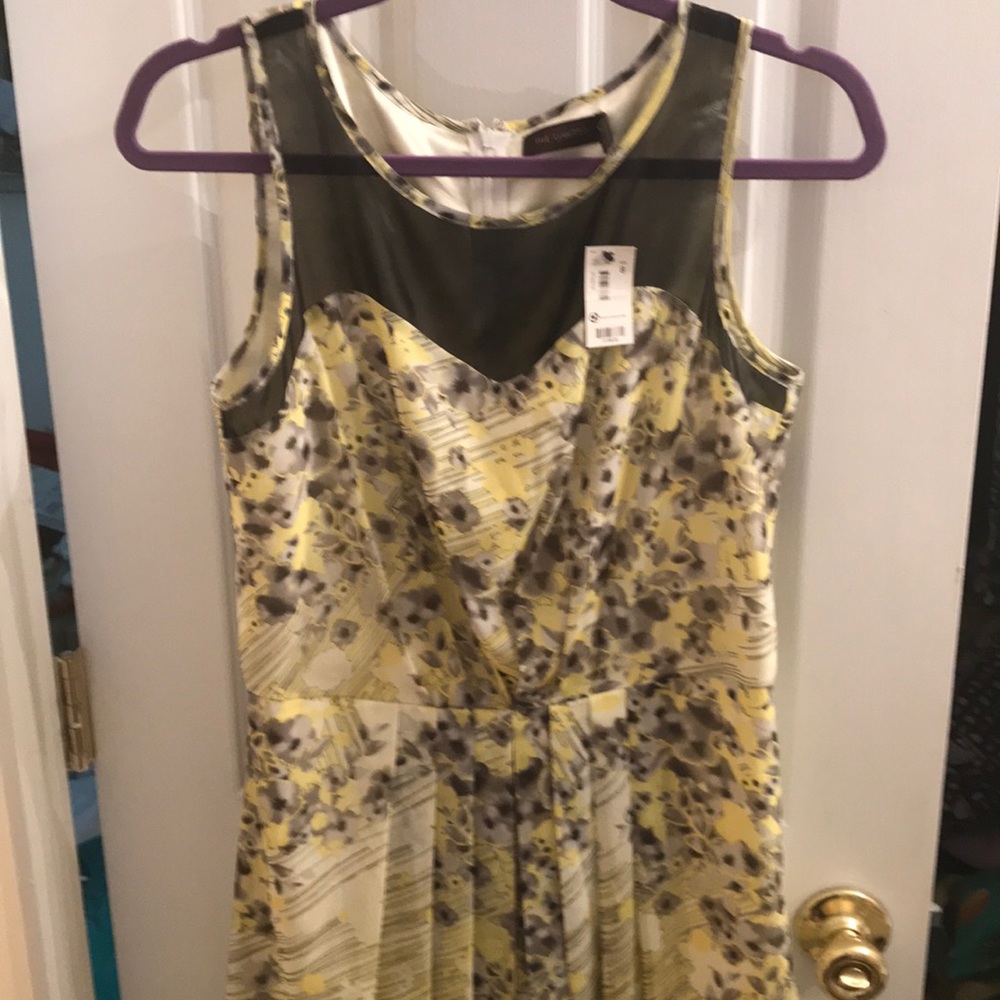 Yellow and black light spring dress